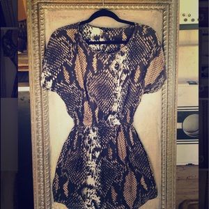 Leopard Print Mini Dress (Size XS)